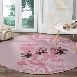 Tap Dance Australia Round Carpet Pink Galah Just Tap It Out