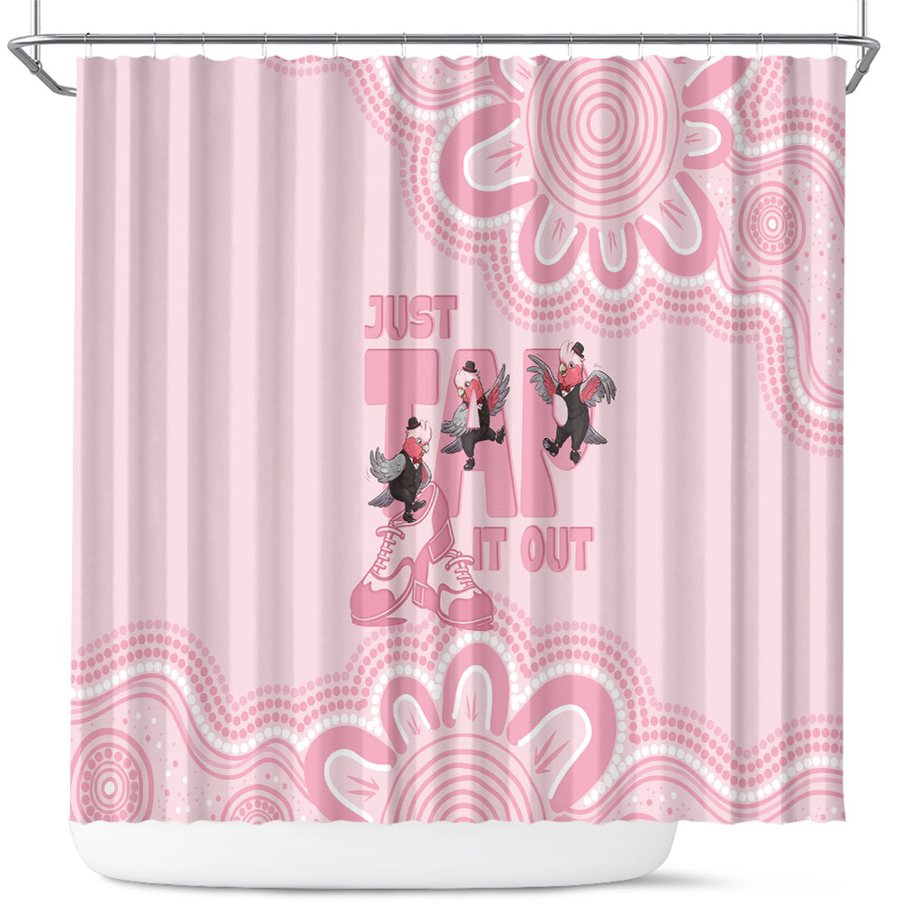 Tap Dance Australia Shower Curtain Pink Galah Just Tap It Out