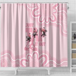 Tap Dance Australia Shower Curtain Pink Galah Just Tap It Out