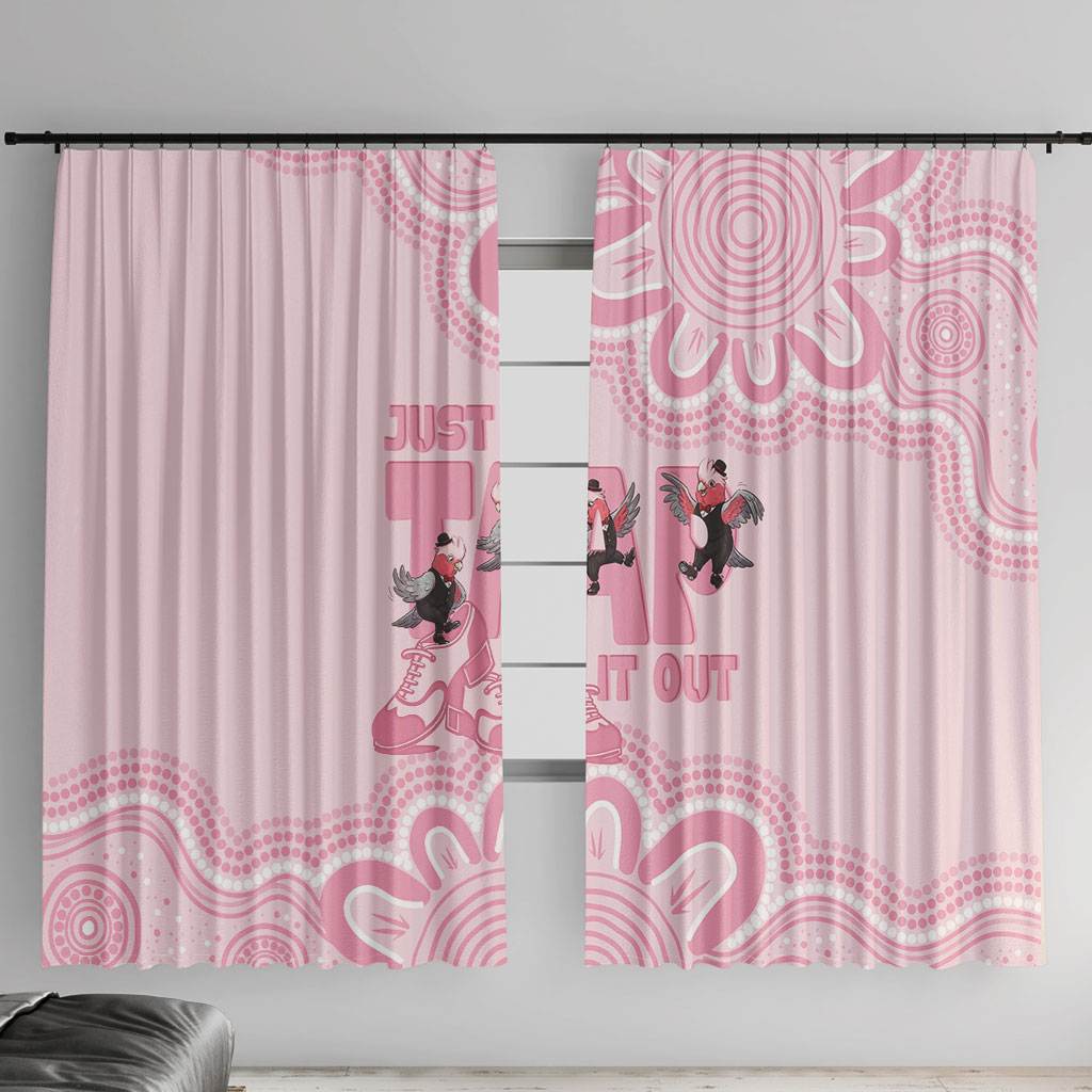 Tap Dance Australia Window Curtain Pink Galah Just Tap It Out