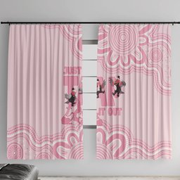 Tap Dance Australia Window Curtain Pink Galah Just Tap It Out
