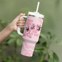 Tap Dance Australia Tumbler With Handle Pink Galah Just Tap It Out