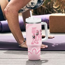 Tap Dance Australia Tumbler With Handle Pink Galah Just Tap It Out