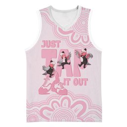 Tap Dance Australia Basketball Jersey Pink Galah Just Tap It Out