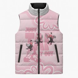 Tap Dance Australia Sleeveless Puffer Jacket Pink Galah Just Tap It Out