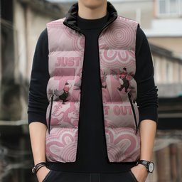 Tap Dance Australia Sleeveless Puffer Jacket Pink Galah Just Tap It Out