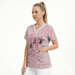 Tap Dance Australia Scrub Top Pink Galah Just Tap It Out