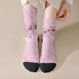 Tap Dance Australia Crew Socks Pink Galah Just Tap It Out