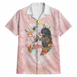 Australian Cockatoos Hawaiian Shirt Flora Aboriginal Dot Art Pattern