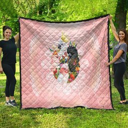 Australian Cockatoos Quilt Flora Aboriginal Dot Art Pattern