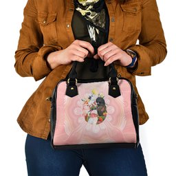 Australian Cockatoos Shoulder Handbag Flora Aboriginal Dot Art Pattern