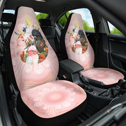 Australian Cockatoos Car Seat Cover Flora Aboriginal Dot Art Pattern