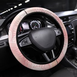 Australian Cockatoos Steering Wheel Cover Flora Aboriginal Dot Art Pattern