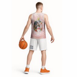 Australian Cockatoos Basketball Jersey Flora Aboriginal Dot Art Pattern