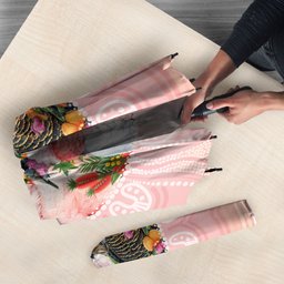 Australian Cockatoos Umbrella Flora Aboriginal Dot Art Pattern