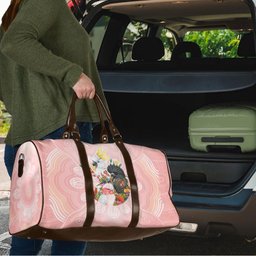 Australian Cockatoos Travel Bag Flora Aboriginal Dot Art Pattern