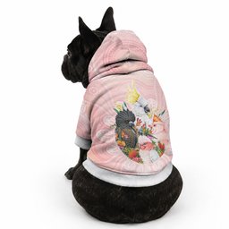 Australian Cockatoos Pet Hoodie Flora Aboriginal Dot Art Pattern
