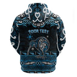 Personalised Ngati Kahungunu Aotearoa Meri Kirihimete Hoodie Maori Kiwi Bird Silver Fern Koru Pattern