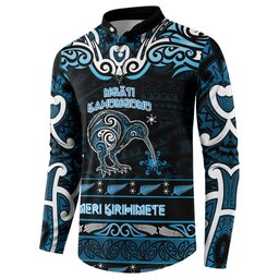 Personalised Ngati Kahungunu Aotearoa Meri Kirihimete Button Sweatshirt Maori Kiwi Bird Silver Fern Koru Pattern