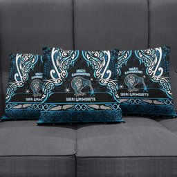 Ngati Kahungunu Aotearoa Meri Kirihimete Pillow Cover Maori Kiwi Bird Silver Fern Koru Pattern