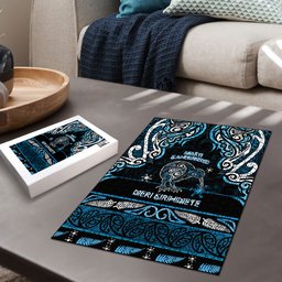 Ngati Kahungunu Aotearoa Meri Kirihimete Puzzle Maori Kiwi Bird Silver Fern Koru Pattern