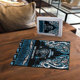 Ngati Kahungunu Aotearoa Meri Kirihimete Puzzle Maori Kiwi Bird Silver Fern Koru Pattern