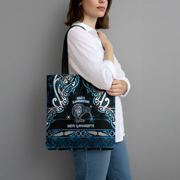 Ngati Kahungunu Aotearoa Meri Kirihimete Tote Bag Maori Kiwi Bird Silver Fern Koru Pattern