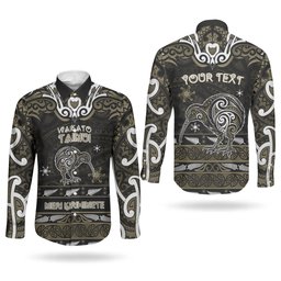 Personalised Waikato Tainui Aotearoa Meri Kirihimete Couples Matching Tank Maxi Dress and Long Sleeve Button Shirt Maori Kiwi Bird Silver Fern Koru Pattern