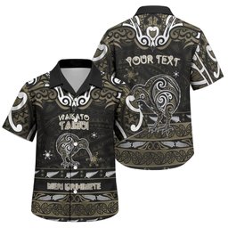 Personalised Waikato Tainui Aotearoa Meri Kirihimete Family Matching Summer Maxi Dress and Hawaiian Shirt Maori Kiwi Bird Silver Fern Koru Pattern