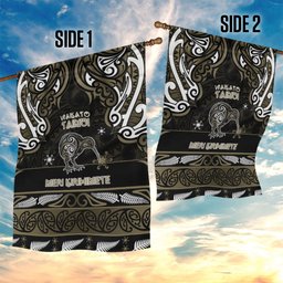 Waikato Tainui Aotearoa Meri Kirihimete Garden Flag Maori Kiwi Bird Silver Fern Koru Pattern