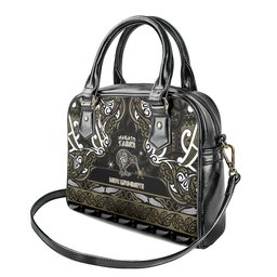 Waikato Tainui Aotearoa Meri Kirihimete Shoulder Handbag Maori Kiwi Bird Silver Fern Koru Pattern
