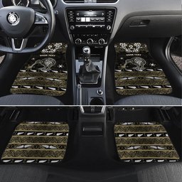Personalised Waikato Tainui Aotearoa Meri Kirihimete Car Mats Maori Kiwi Bird Silver Fern Koru Pattern