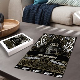 Waikato Tainui Aotearoa Meri Kirihimete Puzzle Maori Kiwi Bird Silver Fern Koru Pattern
