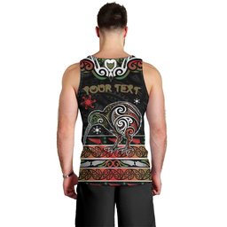 Personalised Ngai Tuhoe Aotearoa Meri Kirihimete Men Tank Top Maori Kiwi Bird Silver Fern Koru Pattern