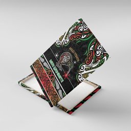 Ngai Tuhoe Aotearoa Meri Kirihimete Canvas Wall Art Maori Kiwi Bird Silver Fern Koru Pattern