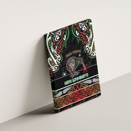 Ngai Tuhoe Aotearoa Meri Kirihimete Canvas Wall Art Maori Kiwi Bird Silver Fern Koru Pattern