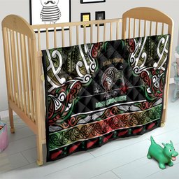 Ngai Tuhoe Aotearoa Meri Kirihimete Quilt Maori Kiwi Bird Silver Fern Koru Pattern