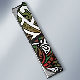 Ngai Tuhoe Aotearoa Meri Kirihimete Auto Sun Shade Maori Kiwi Bird Silver Fern Koru Pattern