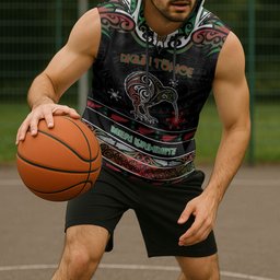 Personalised Ngai Tuhoe Aotearoa Meri Kirihimete Sleeveless Hoodie Maori Kiwi Bird Silver Fern Koru Pattern