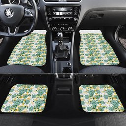 Australia Rugby Kangaroo Car Mats White Aboriginal Dot Geometry