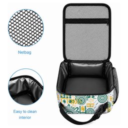 Australia Rugby Kangaroo Lunch Bag White Aboriginal Dot Geometry