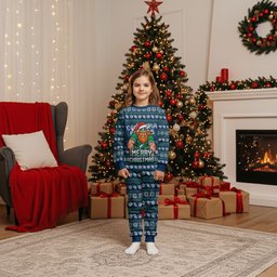 Personalized Canberra Raiders Christmas Pajama Set Australian Rugby Fans - Pixelated Ugly Xmas Pattern Mascot Santa