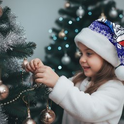 Canterbury Bulldogs Christmas Santa Hat Australian Rugby Fans - Pixelated Ugly Xmas Pattern Mascot Santa