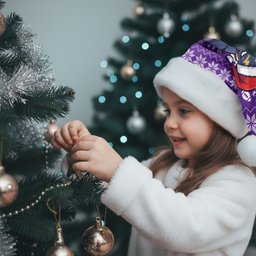 Melbourne Storm Christmas Santa Hat Australian Rugby Fans - Pixelated Ugly Xmas Pattern Mascot Santa