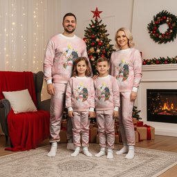 Australian Cockatoos Christmas Pajama Set Flora Aboriginal Dot Art Pattern