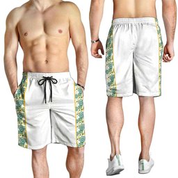 Australia Rugby Kangaroo Shorts for Men White Aboriginal Dot Geometry