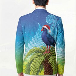 New Zealand Christmas Blazer Pukeko With Ponga Tree Silver Fern