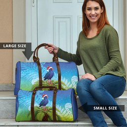 New Zealand Christmas Travel Bag Pukeko With Ponga Tree Silver Fern
