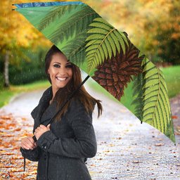 New Zealand Christmas Umbrella Pukeko With Ponga Tree Silver Fern