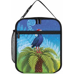 New Zealand Christmas Lunch Bag Pukeko With Ponga Tree Silver Fern